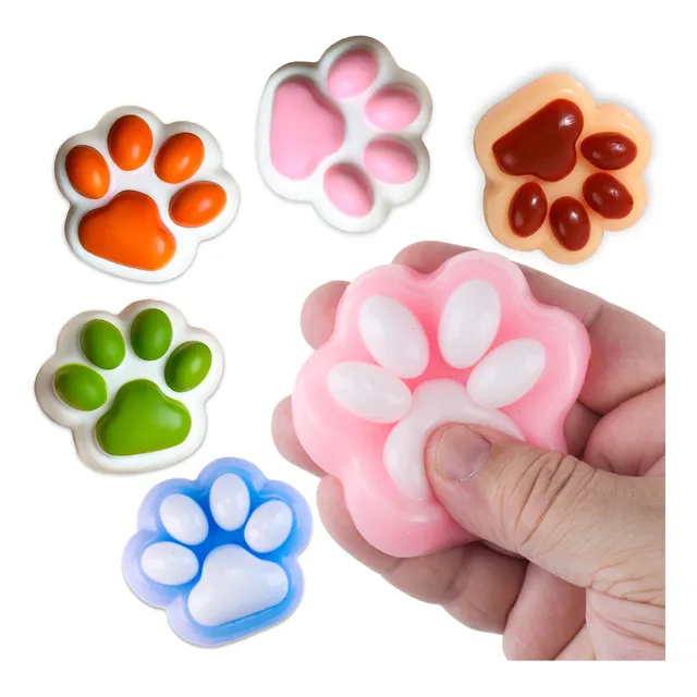 Squishy Mochi Huellita Patita De Gato Souvenir Kawaii