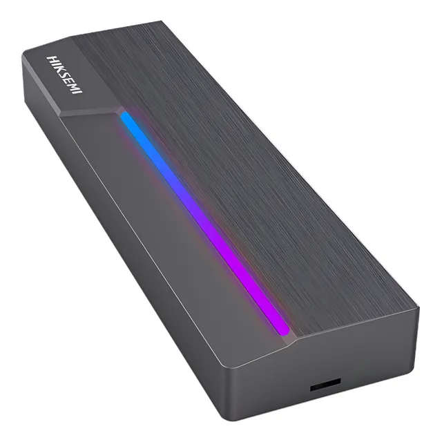 Carry Disk Ssd M.2 Hiksemi Usb 4.0 Rgb Tipo C Nvme Sata Color Negro