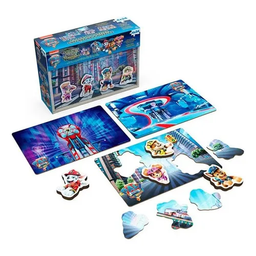 Rompecabeza De Madera Pack X4 Paw Patrol