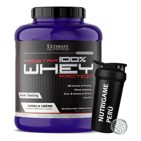 Prostar 100% Whey  5lb +shaker Proteina Whey - Tienda Fisica