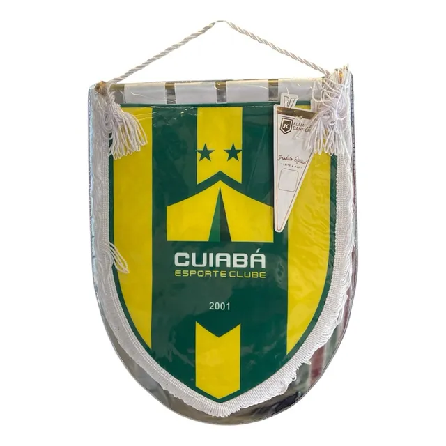 Flâmula Oficial Cuiabá Esporte Clube Verde E Branco Original