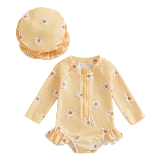 Traje De Baño Niña Shein