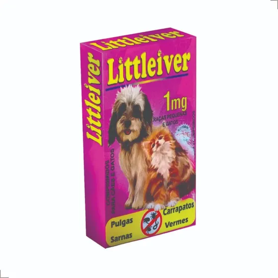 Remédio Para Pulga Cachorro Filhote Iver 1 Mg 4 Cp Até 7,5kg