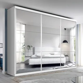 Guarda Roupa Casal Com Espelho 3 Portas De Correr 4 Dh Cor Branco Guarda Roupa Casal Com Espelho 3 Portas De Correr 4 Dh Cor Branco