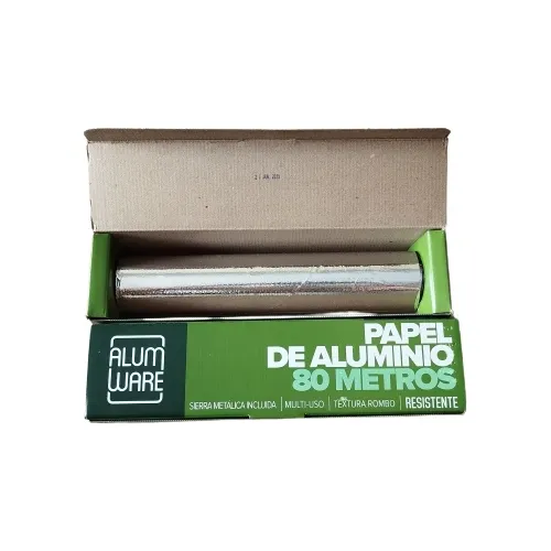 Papel Aluminio 80 Metros*30 Cms Marca Alumware