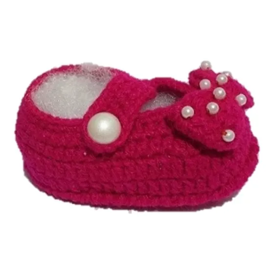 Zapaticos De Bebe Tejidos En Hilo Crochet 