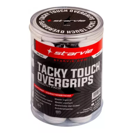 Cinta Padel Starvie Caja Overgrip Tacky Touch 25 Pz Blanco 2