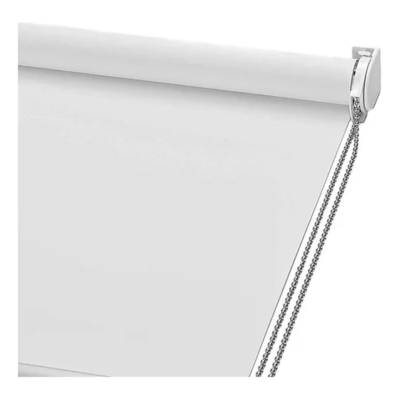 Cortina Roller Blackout 1.5 X 2 M Pronta Para Colocar Blanca Color Blanco