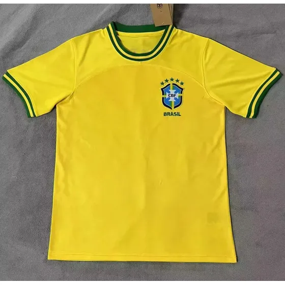 2223 Brazil Home Yellow - Fútbol Vintage Del Inter De Milán