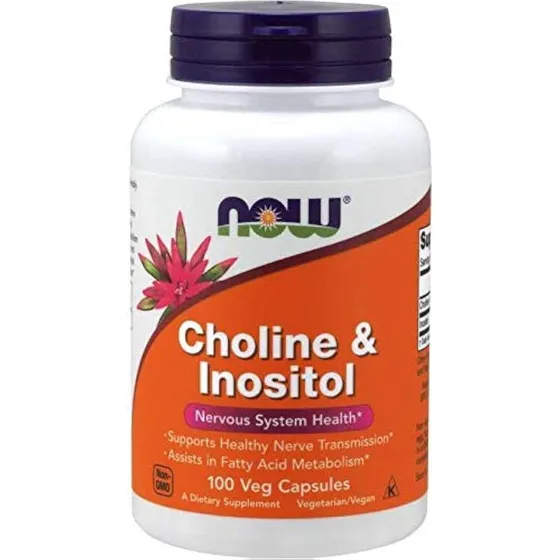 Ahora Colina E Inositol 500 Mg, 100 Cápsulas (paquete)