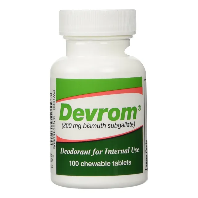 Devrom® Tablets (internal Deoderant)200mg 100chewable Tablet