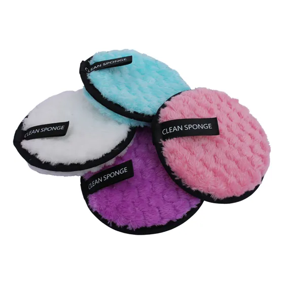 4 Pads Desmaquillantes Reutilizables Súper Suaves Grandes