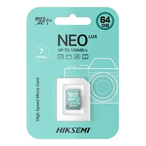 Memoria MicroSDXC 64GB Hiksemi 4K Clase 10 V30 100MB\u002Fs | Cuotas sin interés