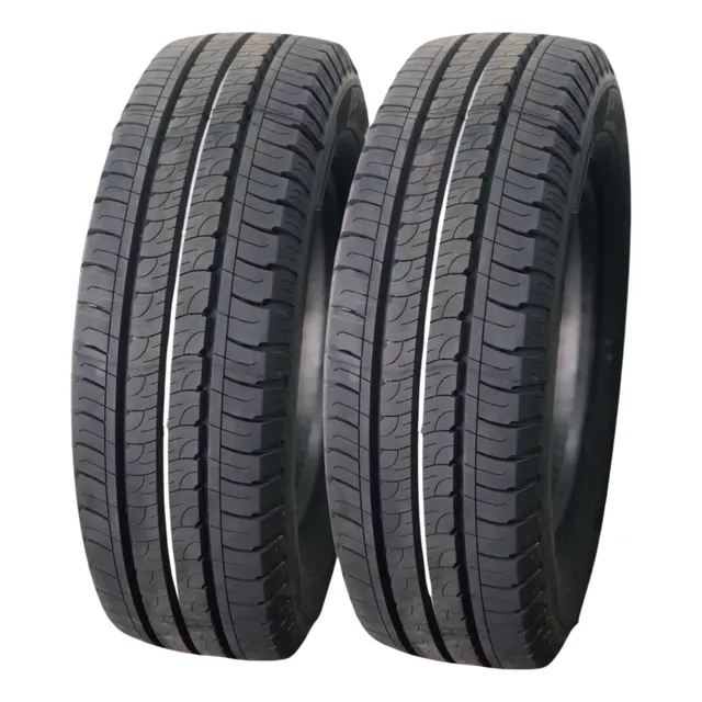 Kit 2 Pneu Aro 14 185r14 102/100r Goodyear 8 Lonas