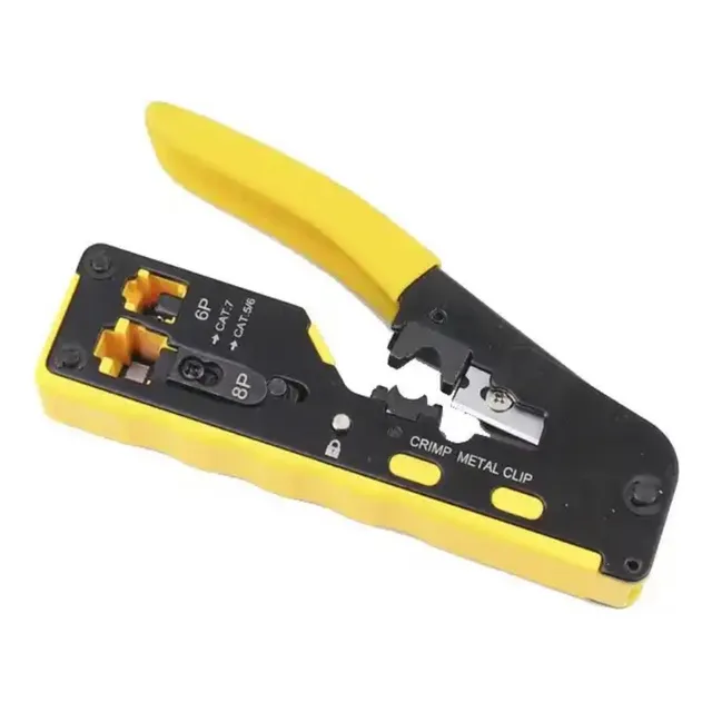 Remachadora Ponchadora Crimpadora Pass Para Terminales Rj45