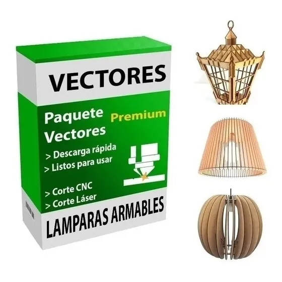 Vectores Lamparas +199 Corte Laser Router Cnc Mdf