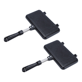 2 Máquinas Antiadherentes De Gas Para Hacer Sándwiches, Pan, 2 Máquinas Antiadherentes De Gas Para Hacer Sándwiches, Pan,