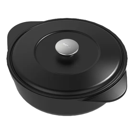 Olla cazuela T-Fal Imusa de 24cm delicia en color negro de aluminio fundido 5861030749