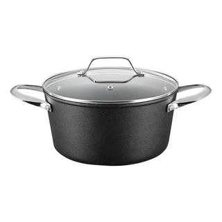 Caçarola Panela 24 Cm Black Rock 4.3 L Mimo Style Cor Preto Caçarola Panela 24 Cm Black Rock 4.3 L Mimo Style Cor Preto