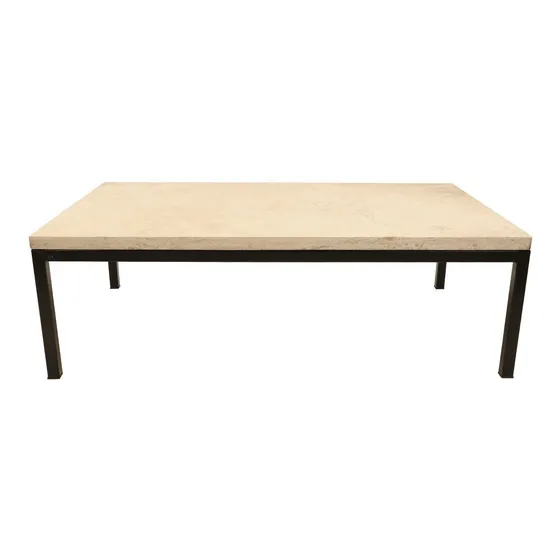 Mesa De Centro De 152 X 91.5 Cm Con Mármol Natural Travertin