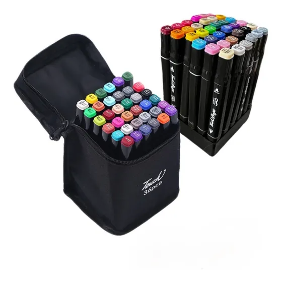 Kit 36 Pz Plumones Lettering Marcador Doble Punta Touch Five
