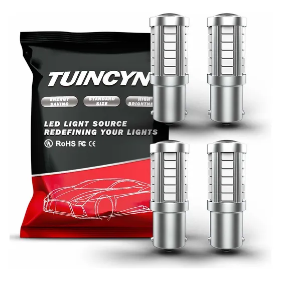 Tuincyn Bombilla Led Freno Roja Super Brillante Luz Señal Rv