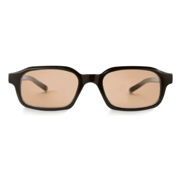 Óculos De Sol Retangular Ibiza Moderno Elegante Acetat Uv400 Clássico Preto Marrom-claro