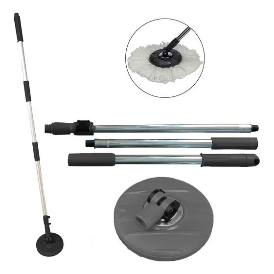  Cabo 1,60 Mts Com Base Disco P/ Balde Mop Perfect Esfregão