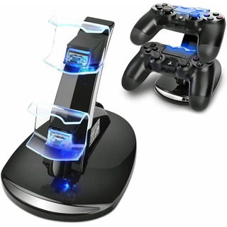 Cargador Controlador Usb Doble Para Mando Ps4 Negro Cargador Controlador Usb Doble Para Mando Ps4 Negro