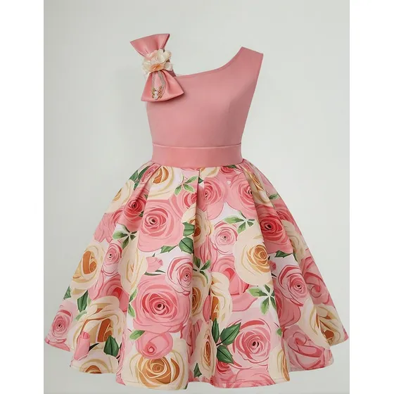 Vestido Fiesta Vintage Flores Niña