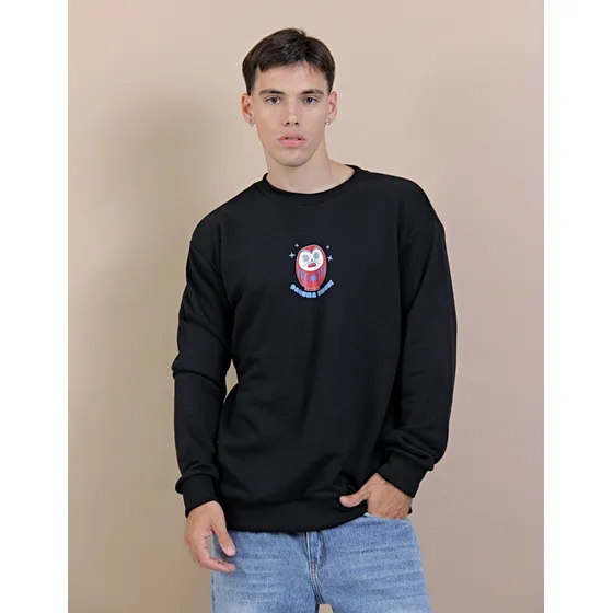 Buzo Oversize Vilo Rustico Daruma Hombre Cuello Redondo