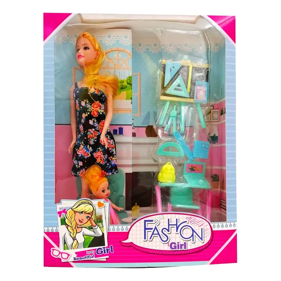 Muñeca Profesora Fashion Juguetes Colegio Estudiante Niñas