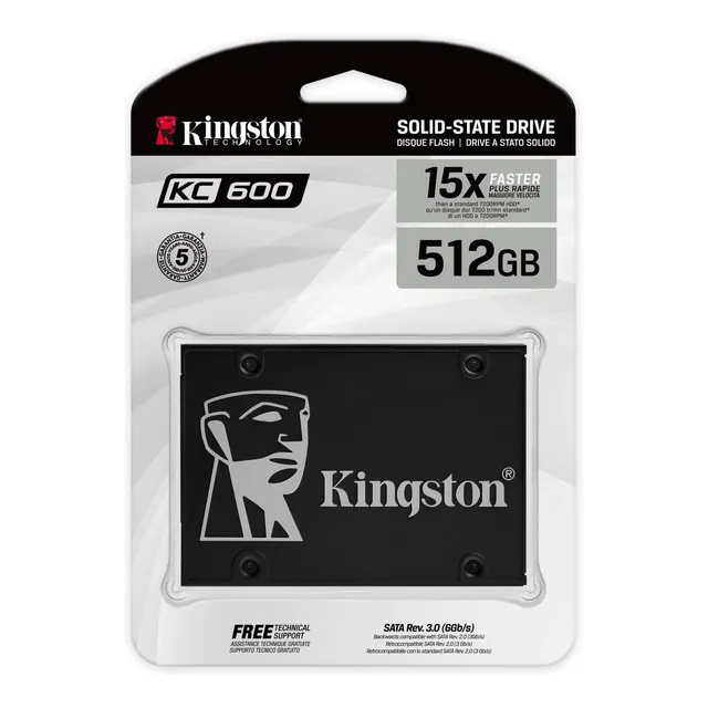 Unidad De Estado Solido Kingston Skc600 512gb Ssd Sata3 2.5p