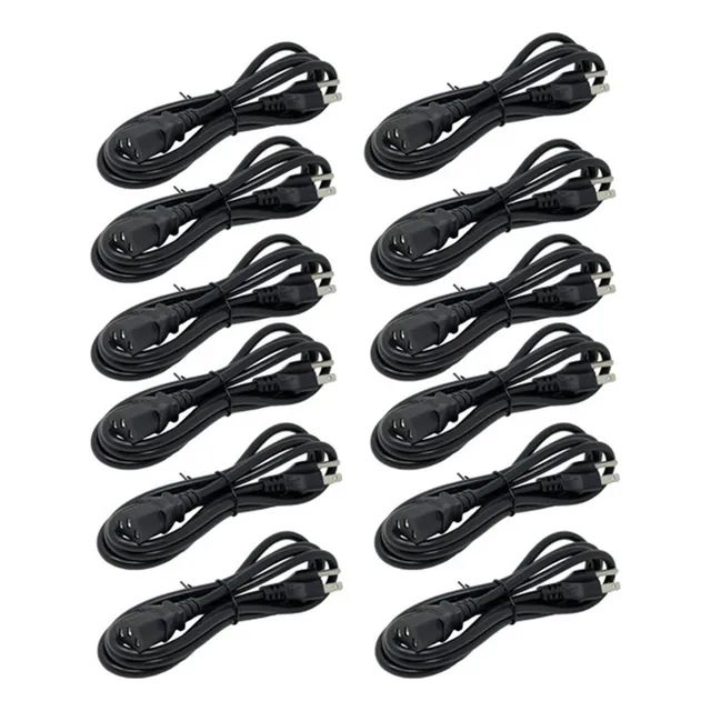 Lote De 12 Mayoreo Cable Poder Corriente Monitor Computadora