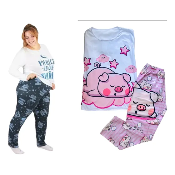 Pijamas Invierno Talles Grandes Unisex Especiales.