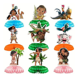 Kit De Cumpleaños Moana Fiesta De Escritorio Adorno 9pcs Kit De Cumpleaños Moana Fiesta De Escritorio Adorno 9pcs