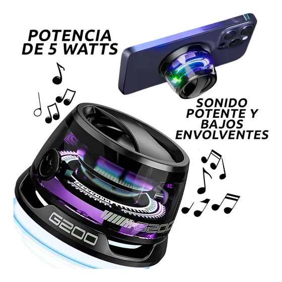 Corneta Portátil Inalambrica Altavoz Bluetooth Recargable G