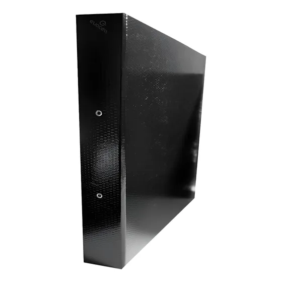 Carpeta Fibra Negra Numero 3 Con Aros