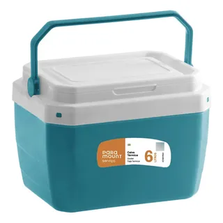 Caixa Térmica Cooler Portåtil Com Alça 6 Lts Verde Paramount Caixa Térmica Cooler Portåtil Com Alça 6 Lts Verde Paramount