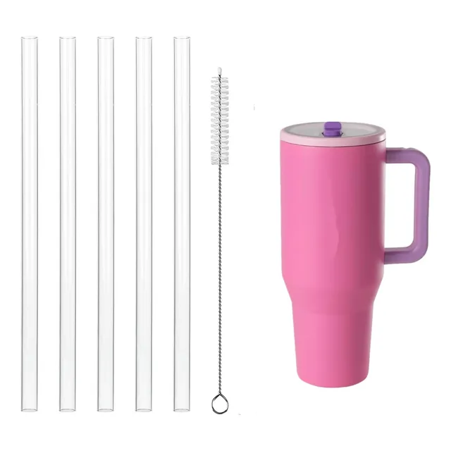 Juego De 5 Pajitas Reutilizables Hydrojug Con Cepillo De Lim