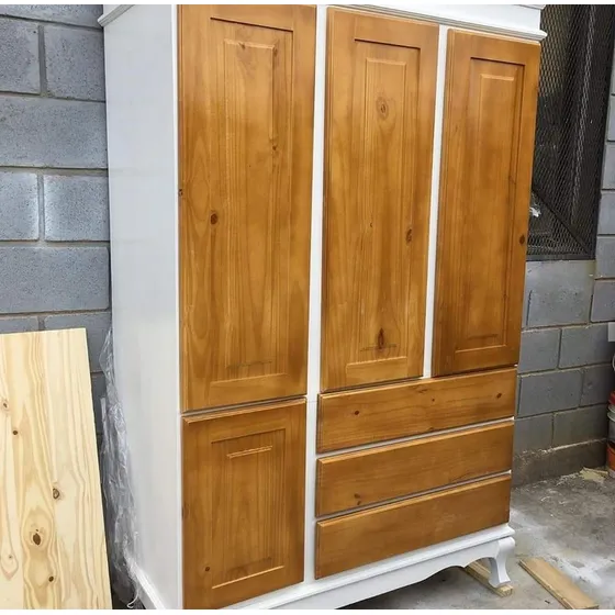 Ropero O Placard De Estilo Madera Pino Parana Laqueado 