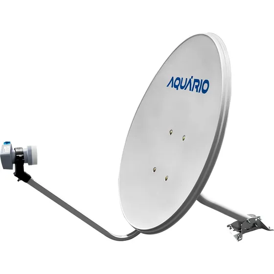 Antena Parabólica 60cm Com Lnbf Duplo Universal Aquário