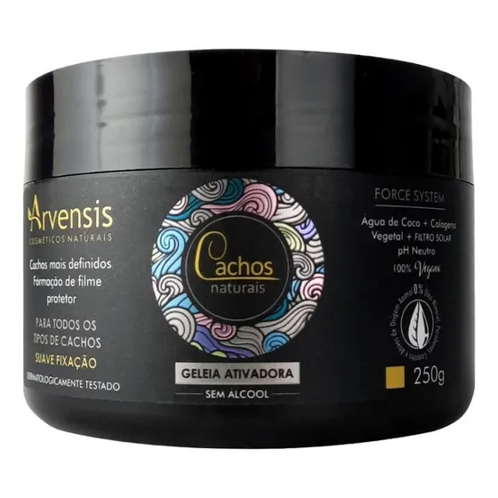 Geleia Ativadora De Cachos Suave Fixação Arvensis 250g