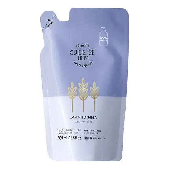 Refil Loção Hidratante Cuide-se Bem Lavandinha 400ml V:08/25 Lavandinha