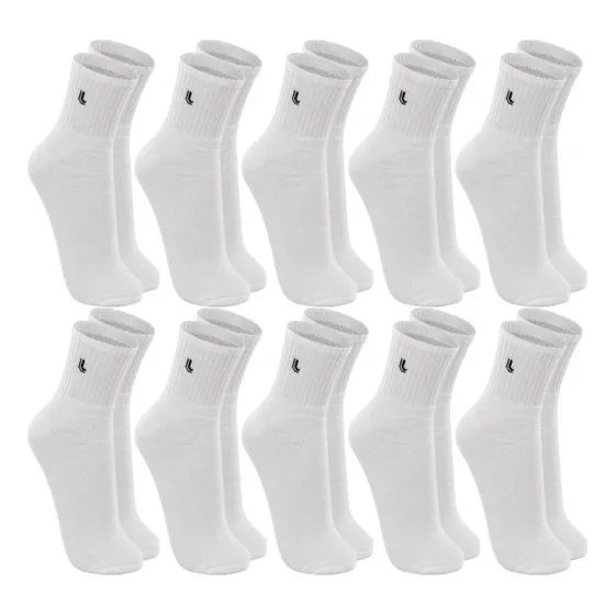 Kit 10 Pares Meia Lupo Original Masculina Cano Médio Algodão
