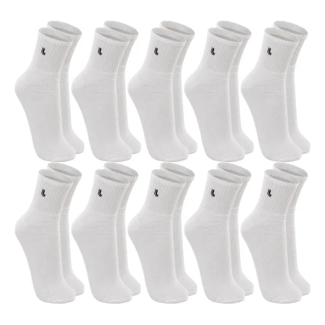 Kit 10 Pares Meia Lupo Original Masculina Cano Médio Algodão