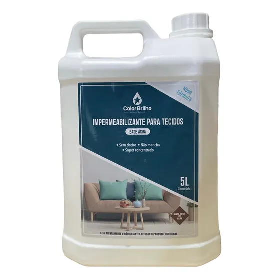 Impermeabilizante Tecidos Não Inflamável 5l Colorbrilho Água