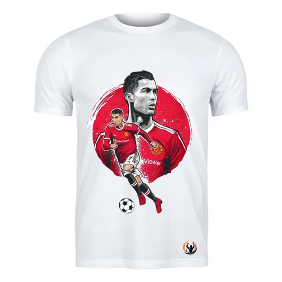 Camiseta Cr7 Blanco Futbol