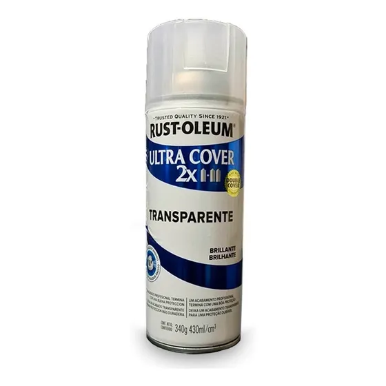 Aerosol Barniz Transparente Brillo Rust Oleum Ultra Cover 2x Acabado Brillante