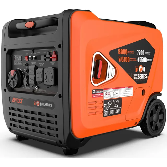 Aivolt 8000 Watts Dual Fuel Portable Inverter Generator